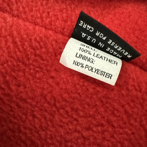 Vtg Ann Taylor Vest Full Zip Leather Size M Black Suede Fleece Lined - Picture 11 of 11